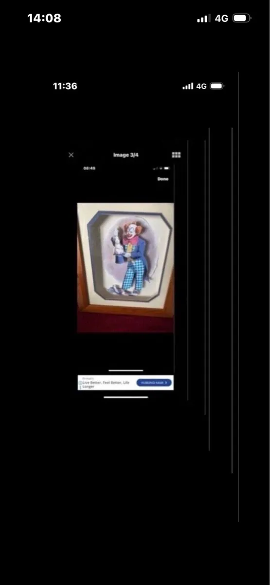 3D Clown picture- Rabbit out of a hat - Image 2