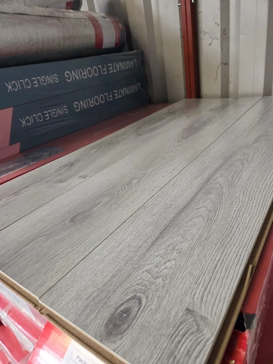New Everest Grey 12mm Laminated Flooring - Image 1