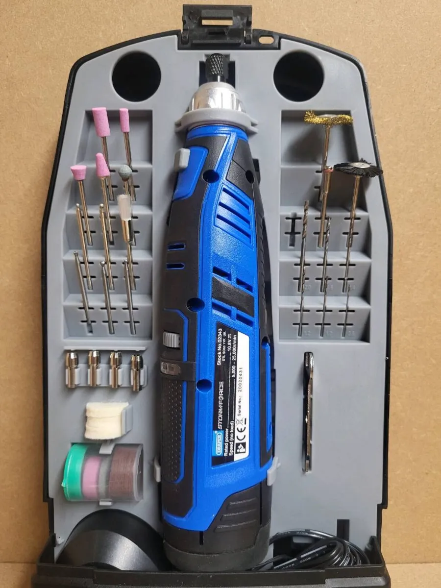 Draper storm force 10.8v rotary multi-tool kit - Image 1