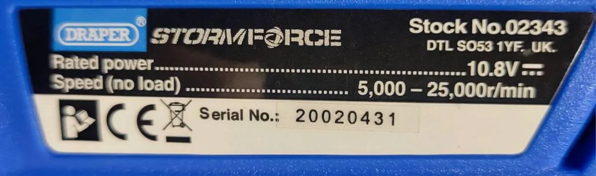 Draper storm force 10.8v rotary multi-tool kit - Image 4