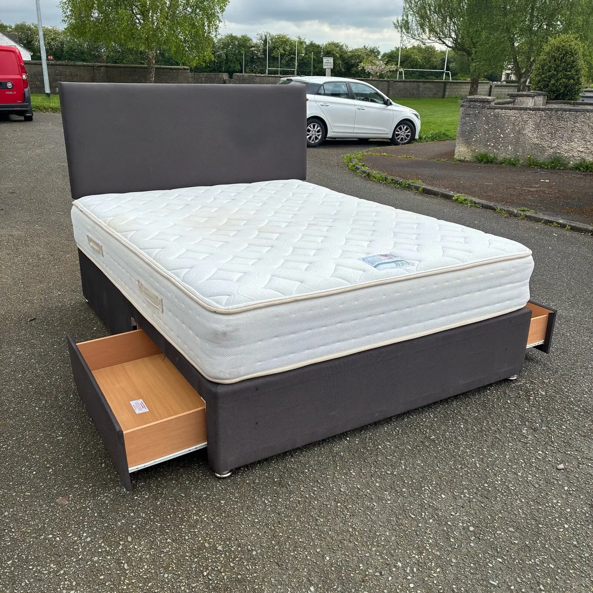 5ft bed with drawers & Respa Mattress - Image 3
