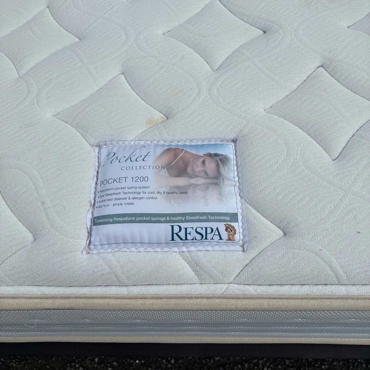 5ft bed with drawers & Respa Mattress - Image 4