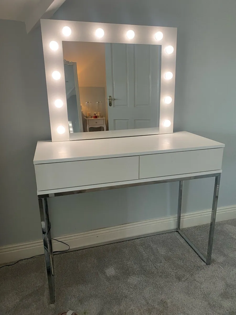 Two drawer dresser with mirror - Image 2