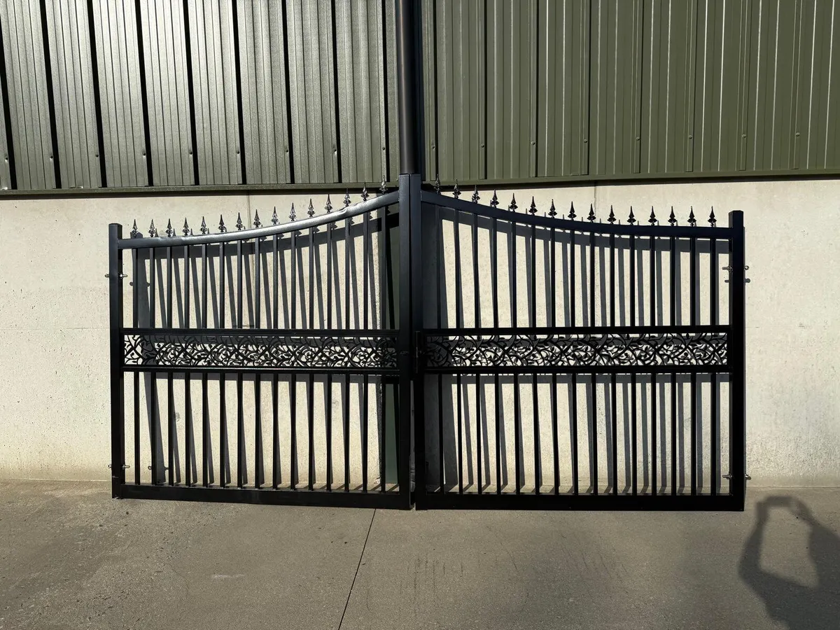 New 14ft Bi-Parting Iron Gates **Online Auction** - Image 1