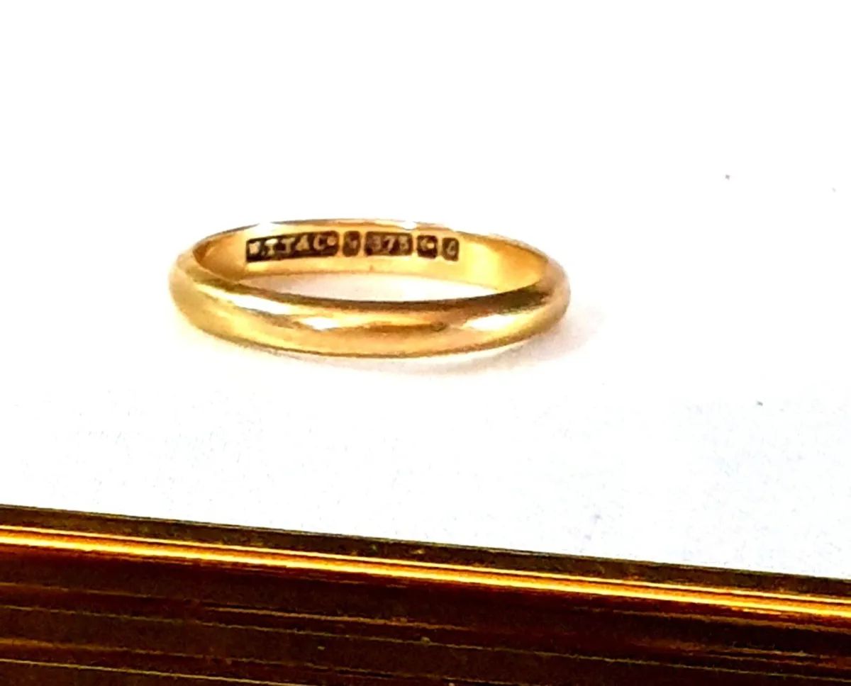Vintage 9ct Gold 'W.T. Allen & Co'  Wedding Ring - Image 2