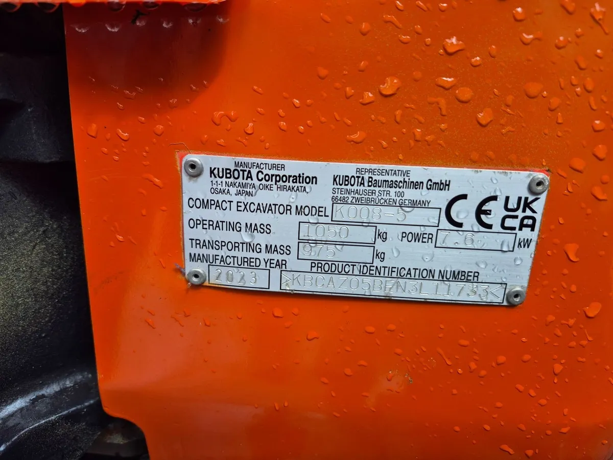 Kubota k008.5 Mini digger - Image 4