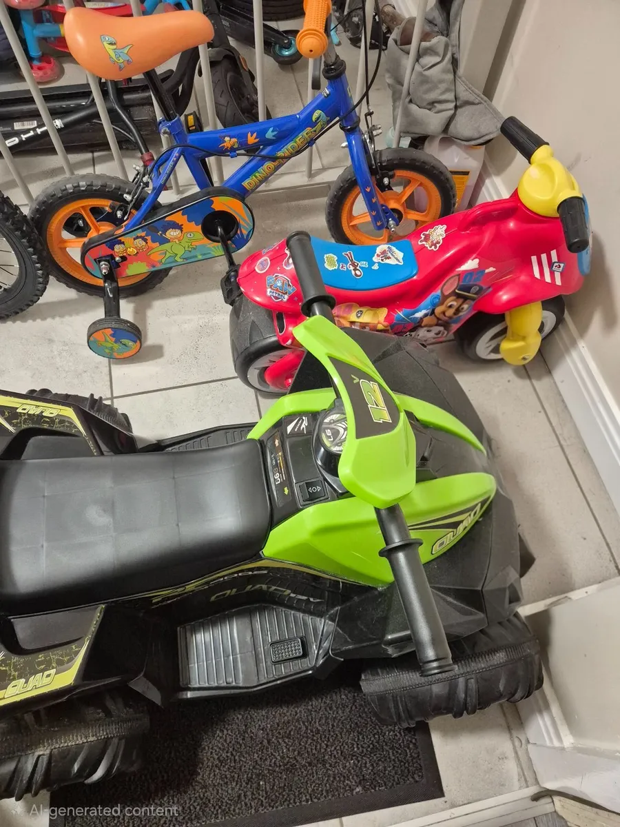 Electric Quad/Cycling bike with stabilisers/ Hog