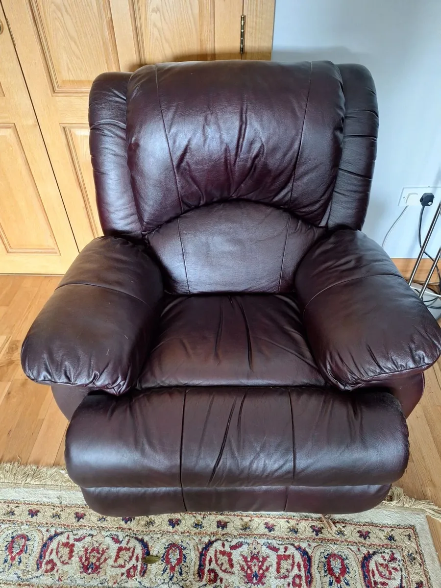 3 piece sofa recliner leather - Image 4