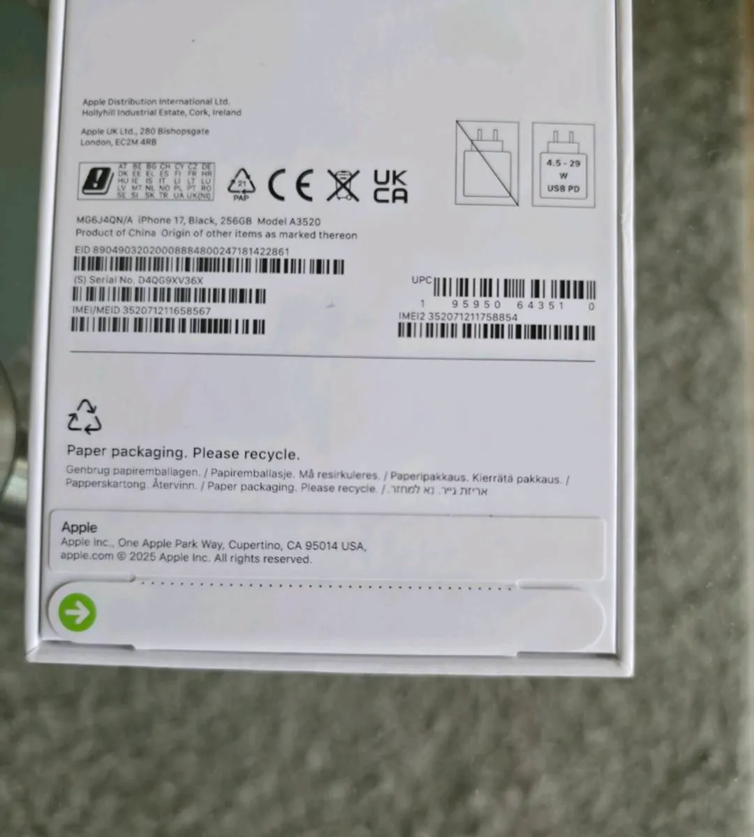 Apple Iphone 17 256GB IRISH - Image 2