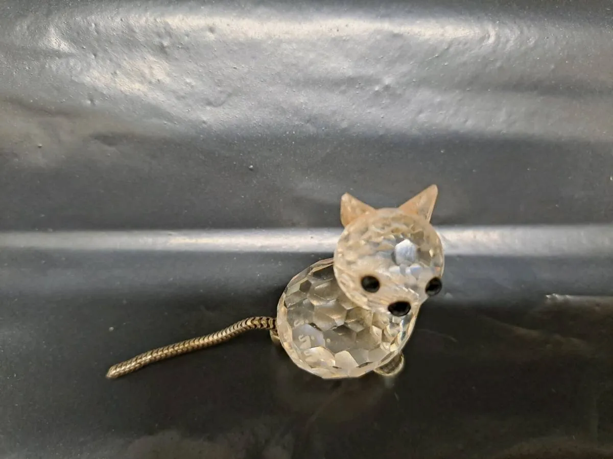 Vintage Swarovski Crystal Mouse Figurine - Image 2