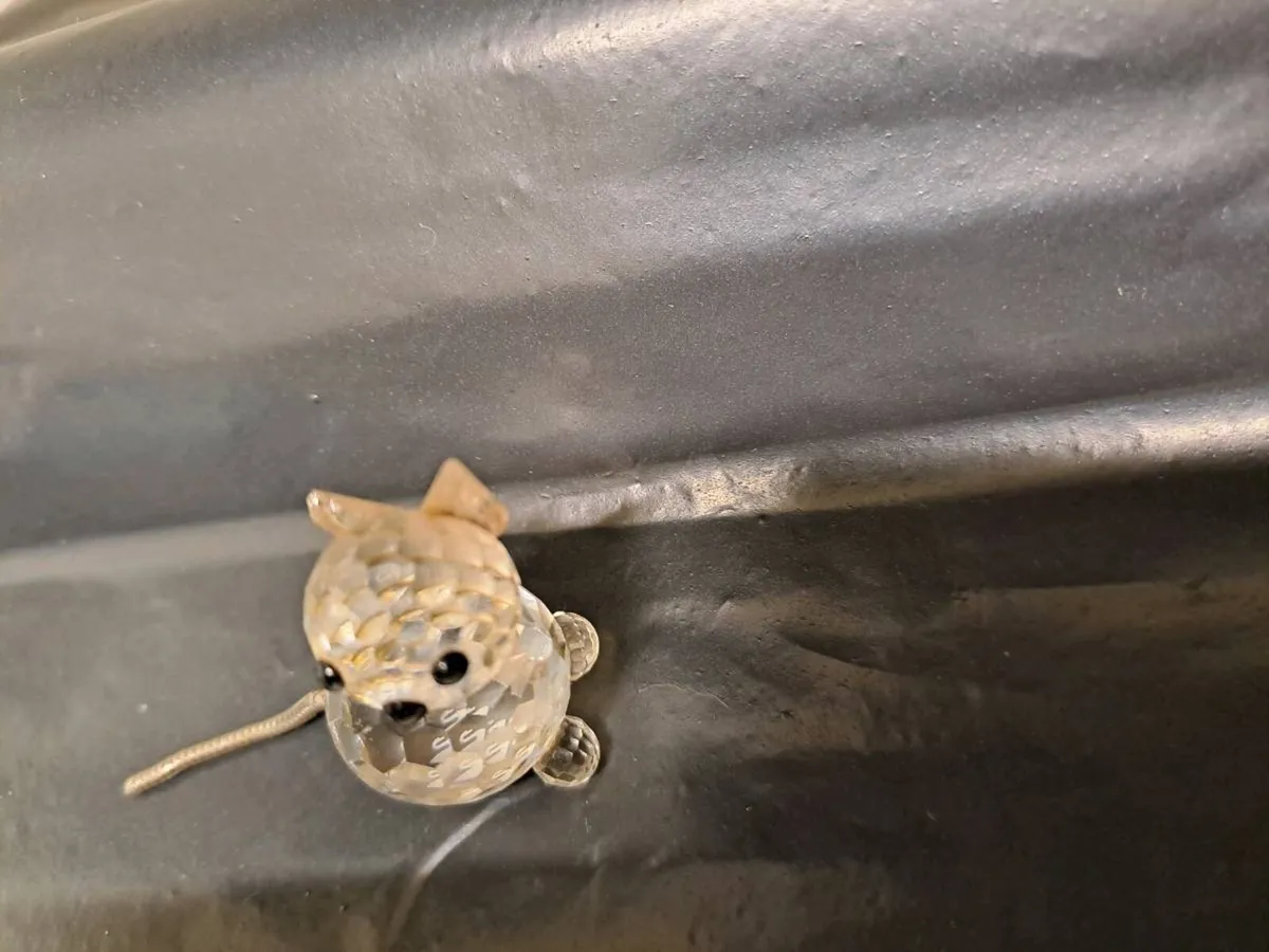 Vintage Swarovski Crystal Mouse Figurine - Image 3