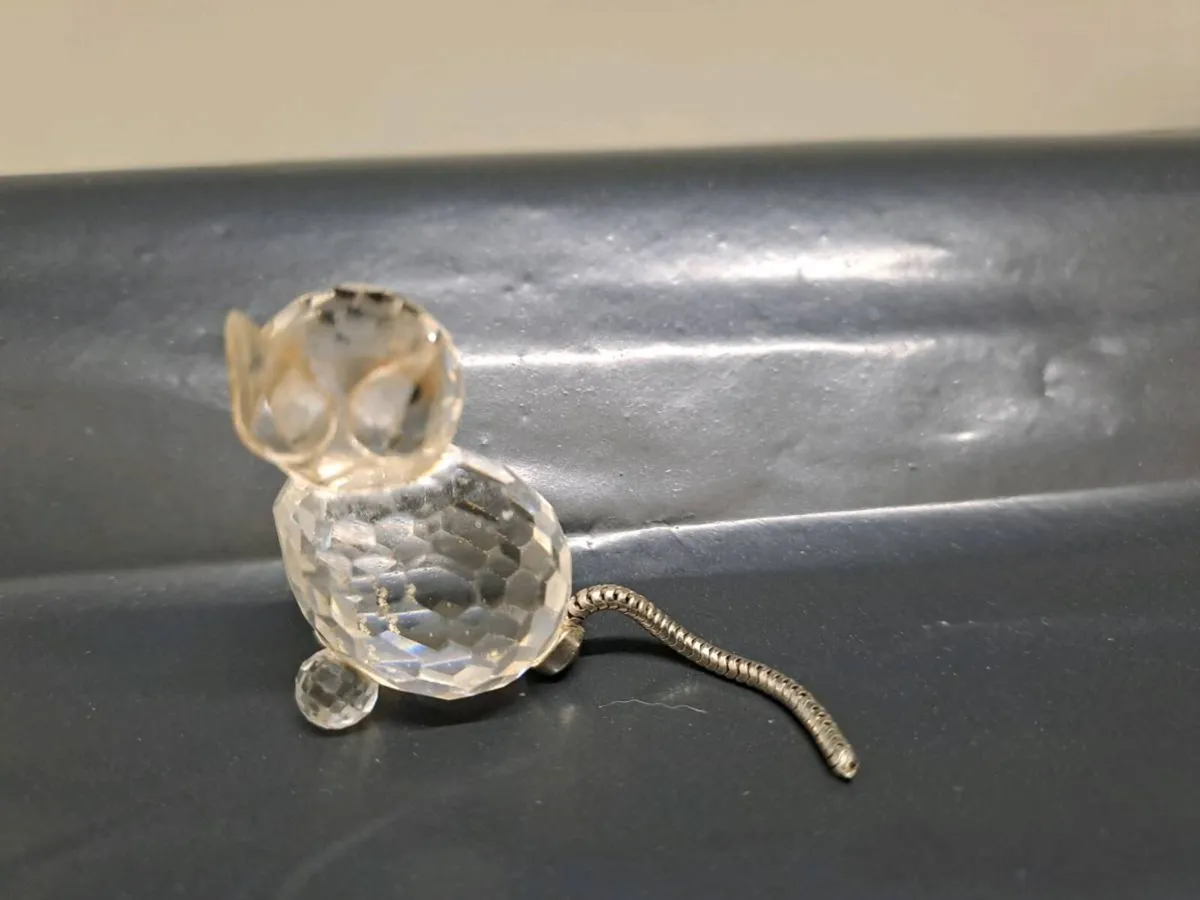 Vintage Swarovski Crystal Mouse Figurine - Image 4