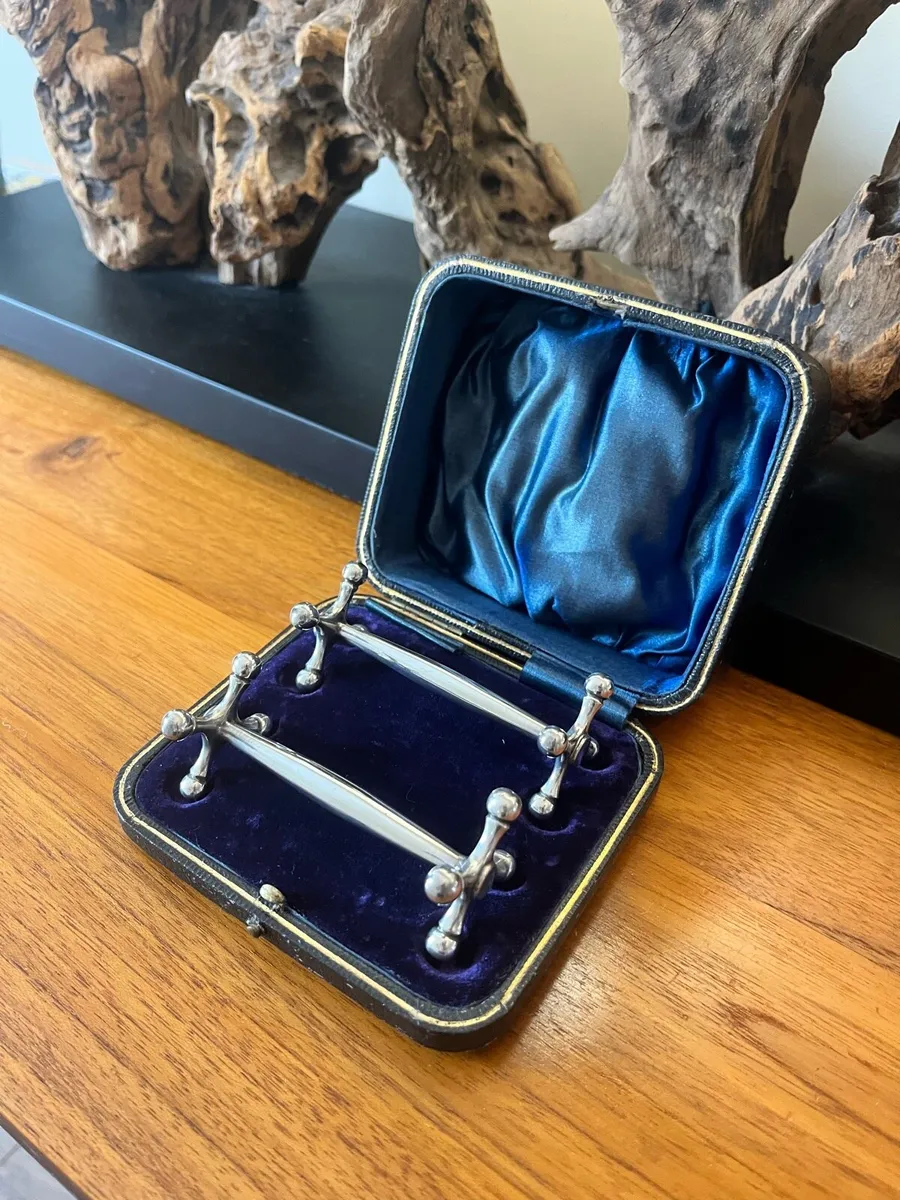 Antique Silver Plated Knife Rests - Image 2