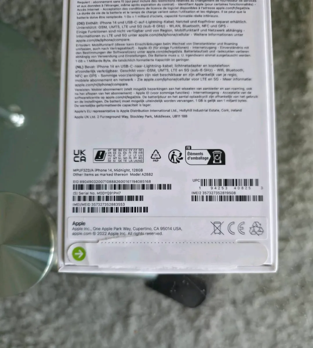 Apple Iphone 14 128GB IRISH - Image 2