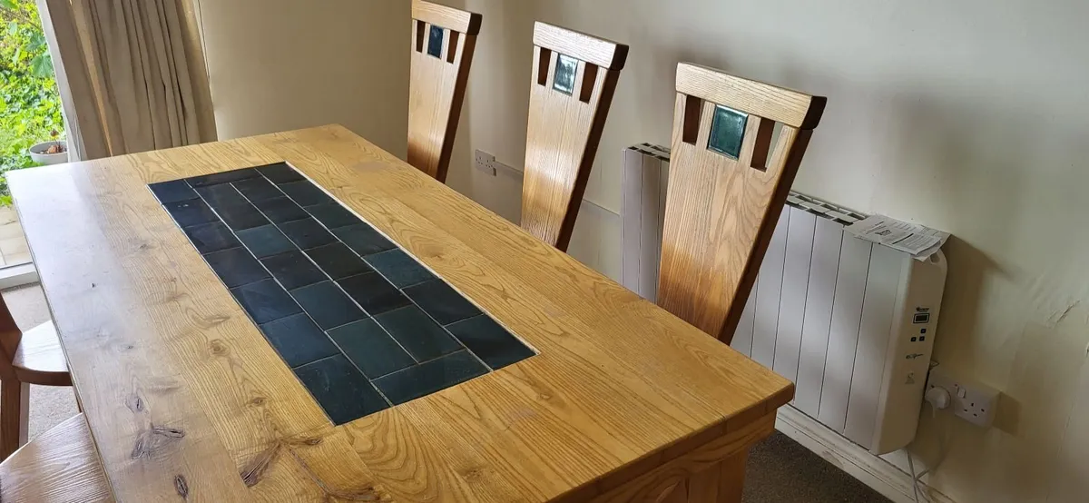 Louis Mulcahy Dining room table and six chairs - Image 3