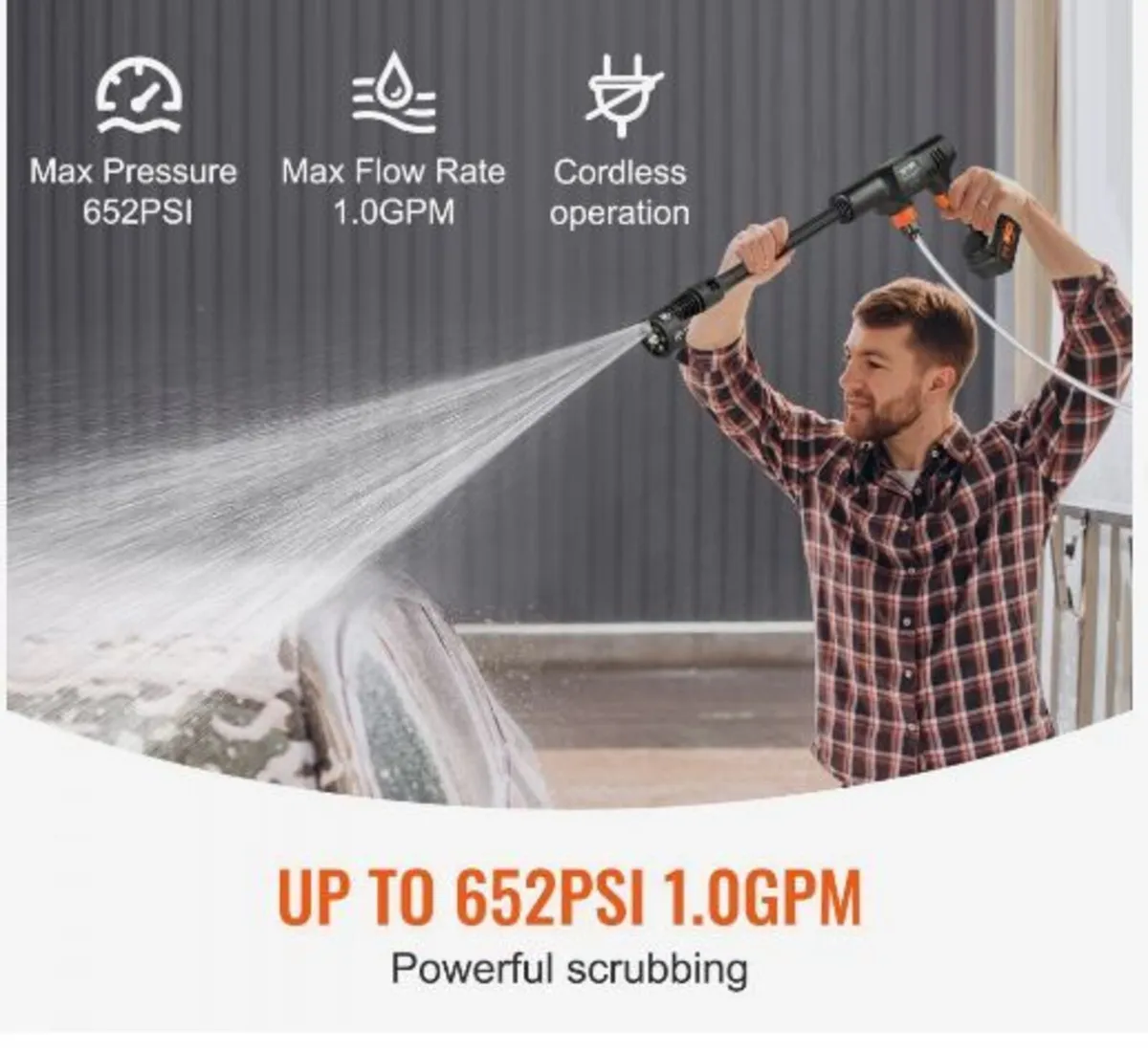Cordless Pressure Washer, - Image 4