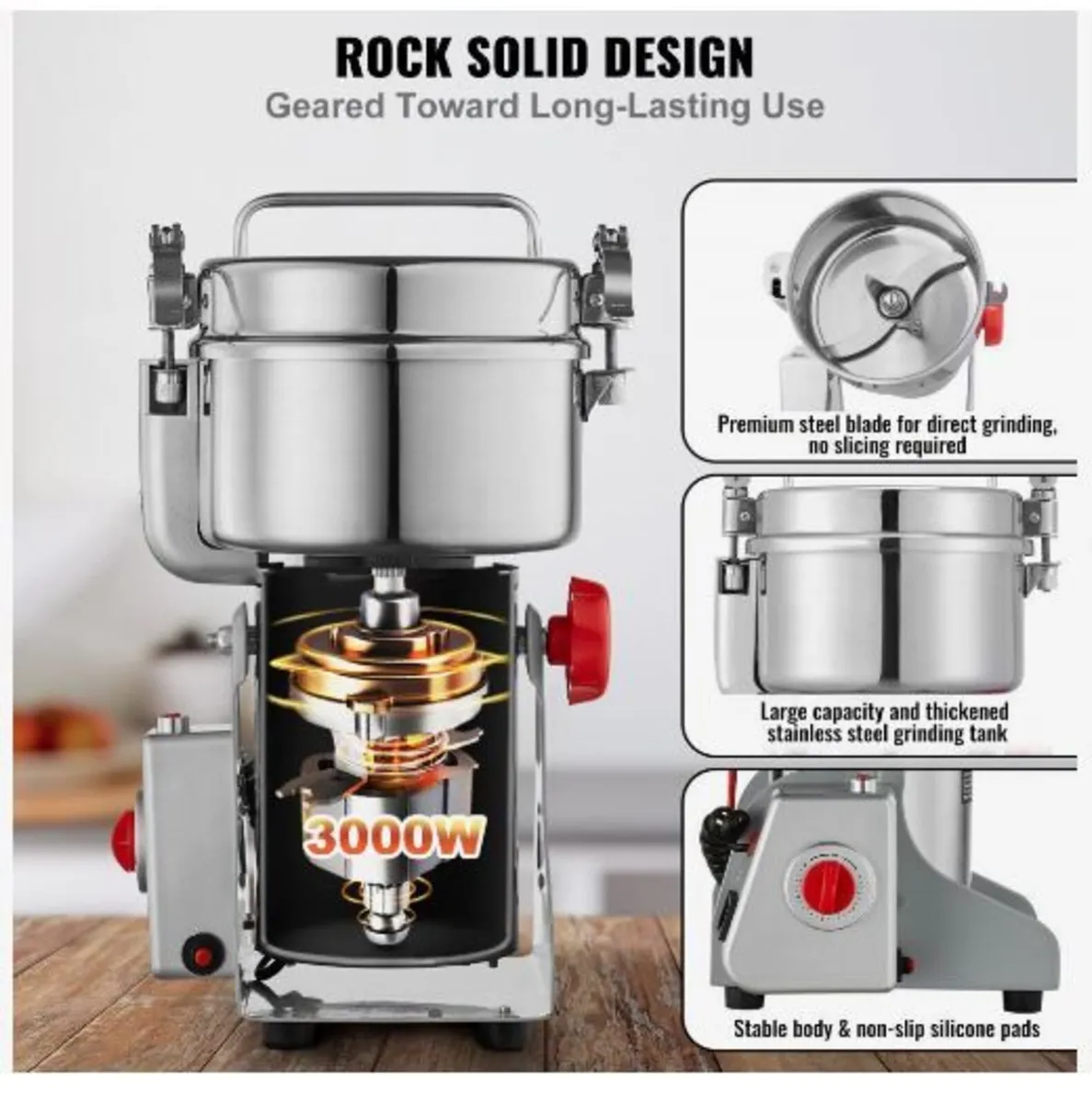 1000g Electric Grain Mill Grinder - Image 2