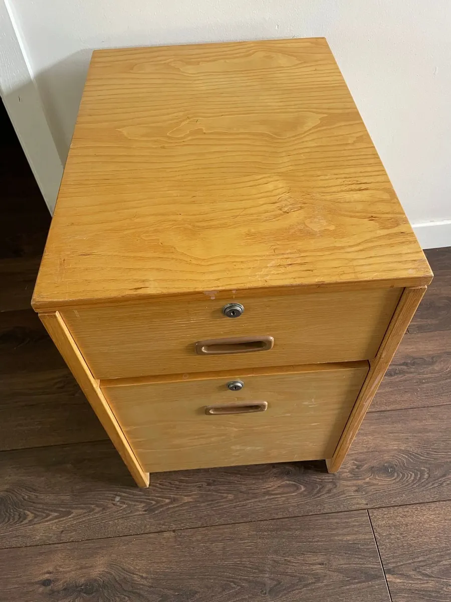 2 Drawers Under Desk Cabinet - Image 2