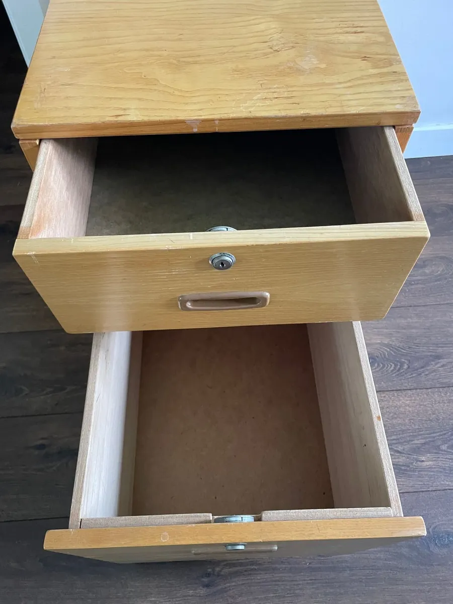 2 Drawers Under Desk Cabinet - Image 3