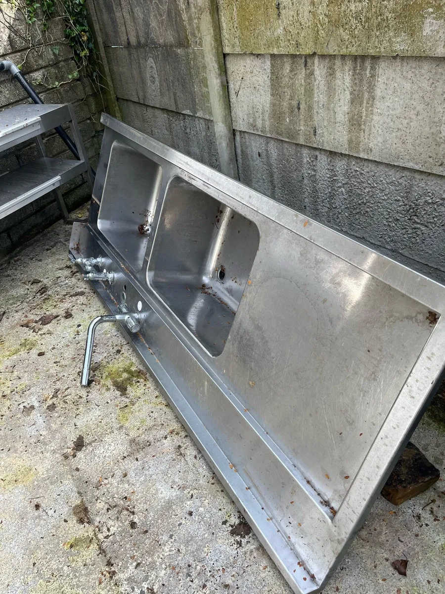 Double Commercial Stainless Steel Sink