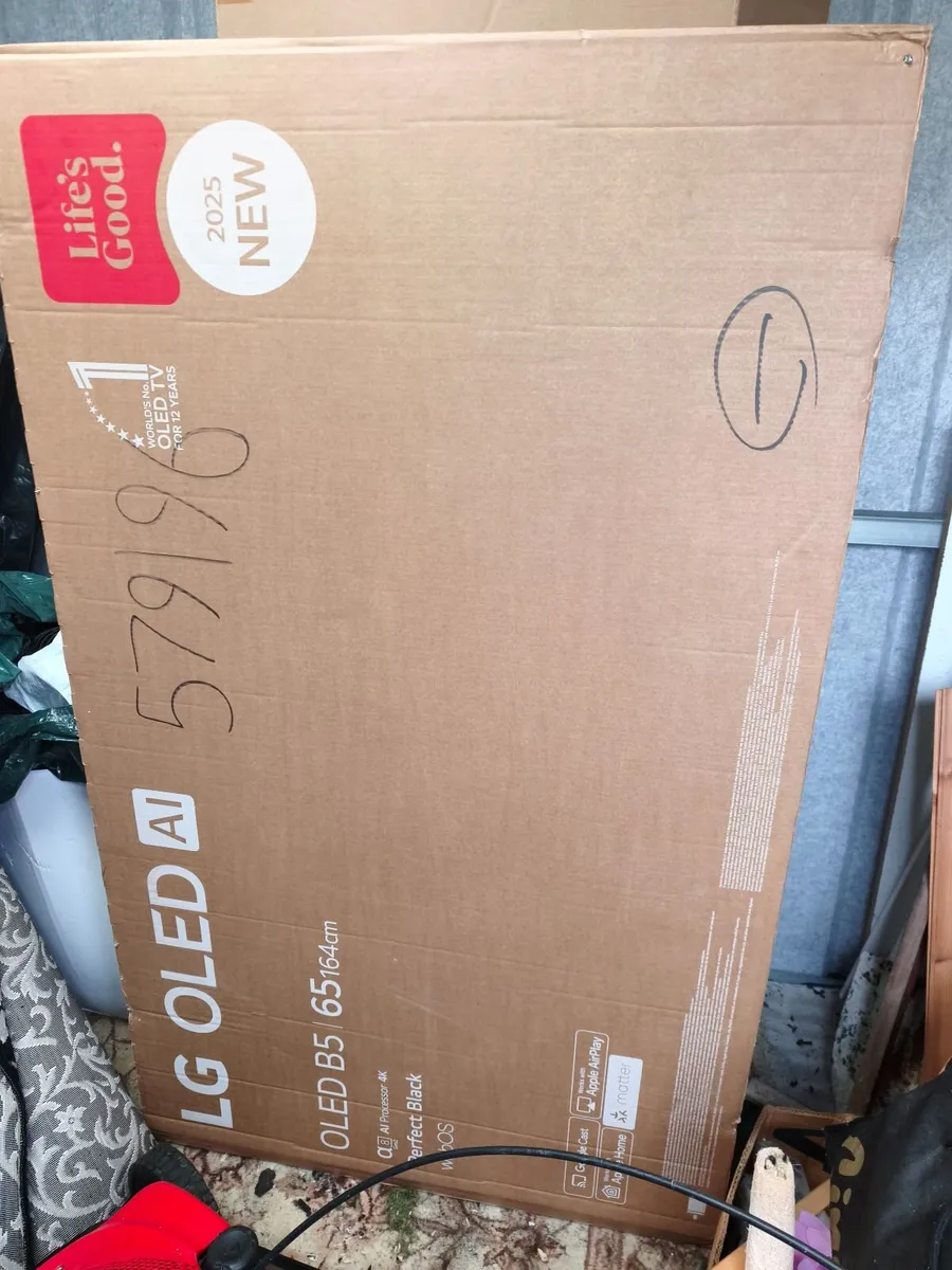 Original LG 65 Inch OLED TV Box with Packaging