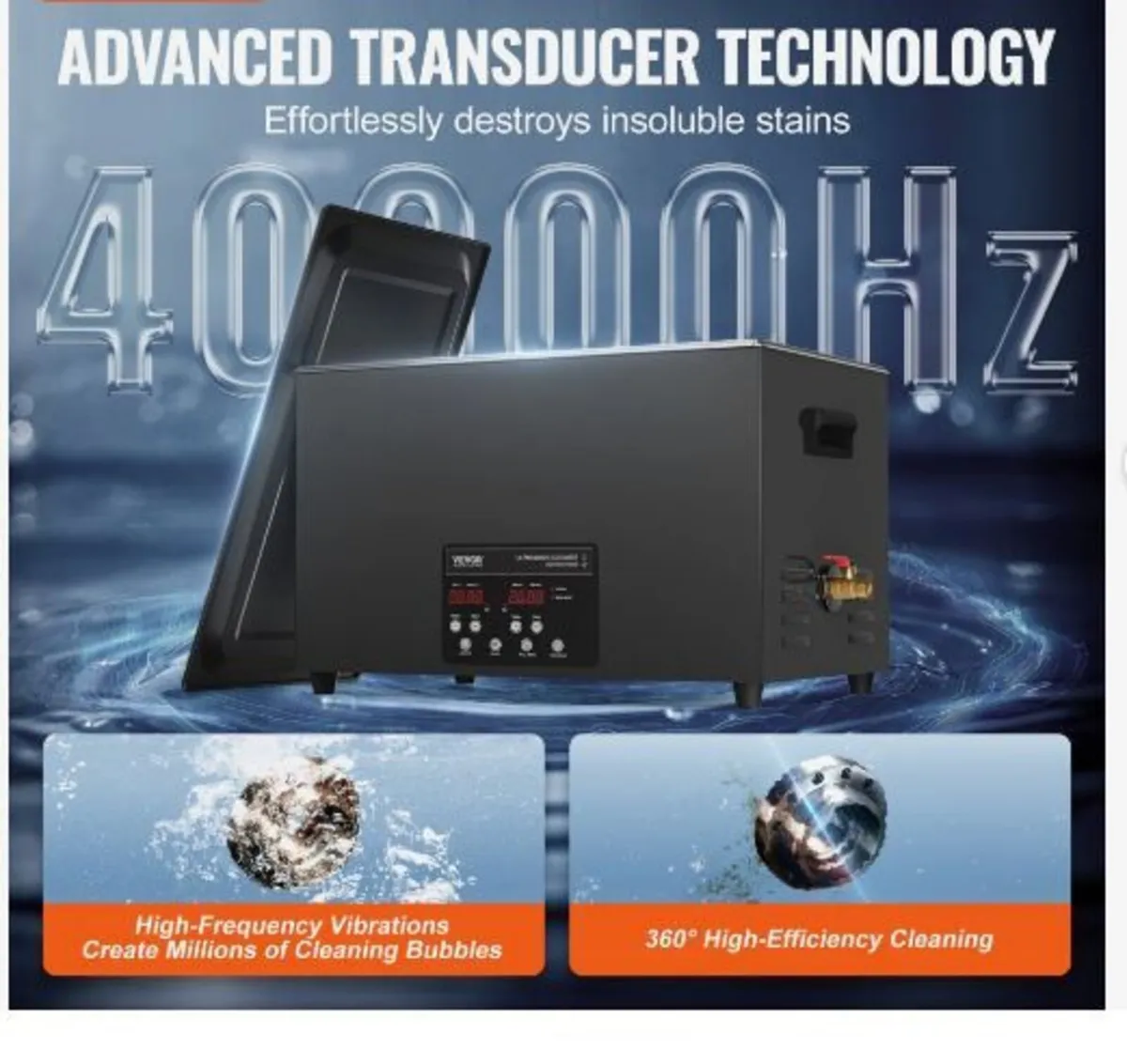 30L Sonic Cleaner, 600W Digital Ultrasonic - Image 2