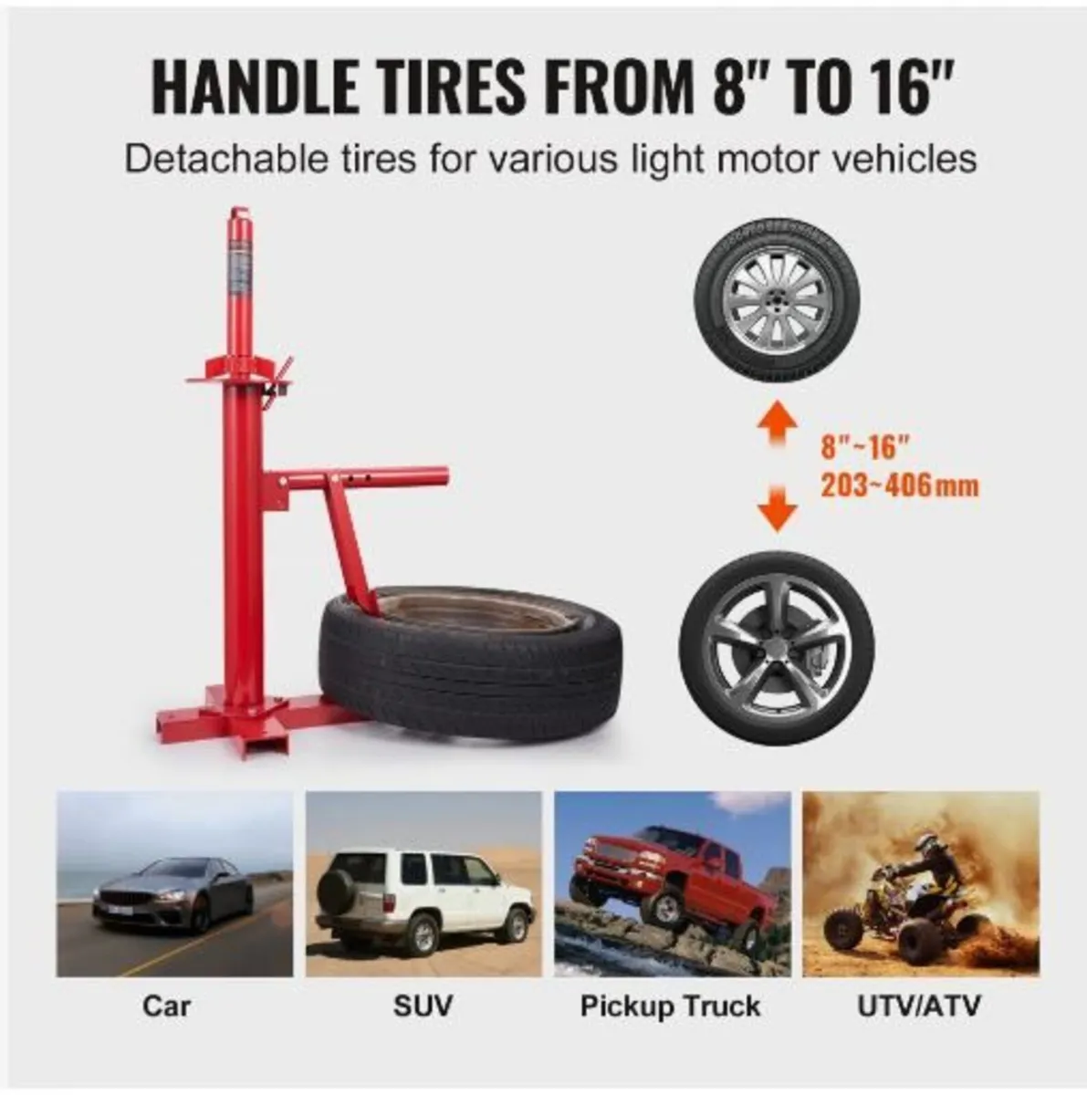 Portable Manual Tire Changer Bead Breaker Tool - Image 2