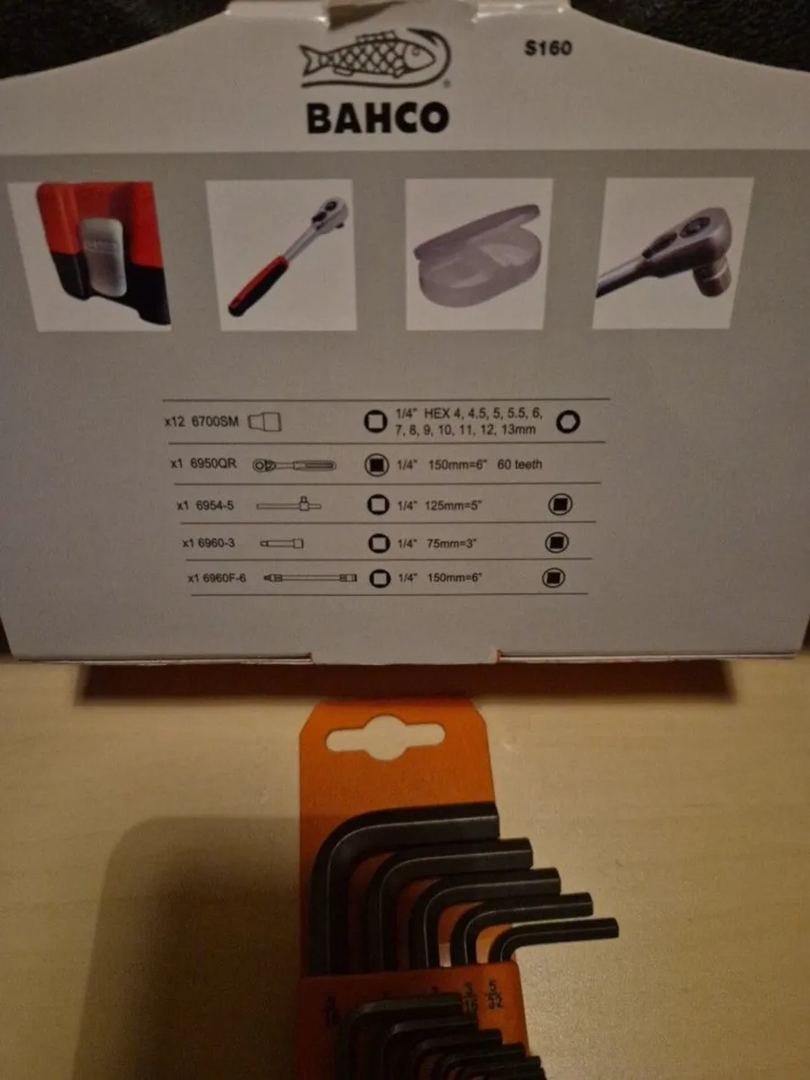 Bahco ratcheting set + gift: Allen keys - Image 3