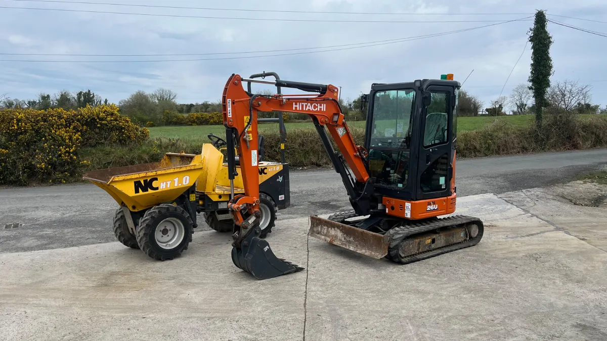 Diggers for hire house clearance and garden work