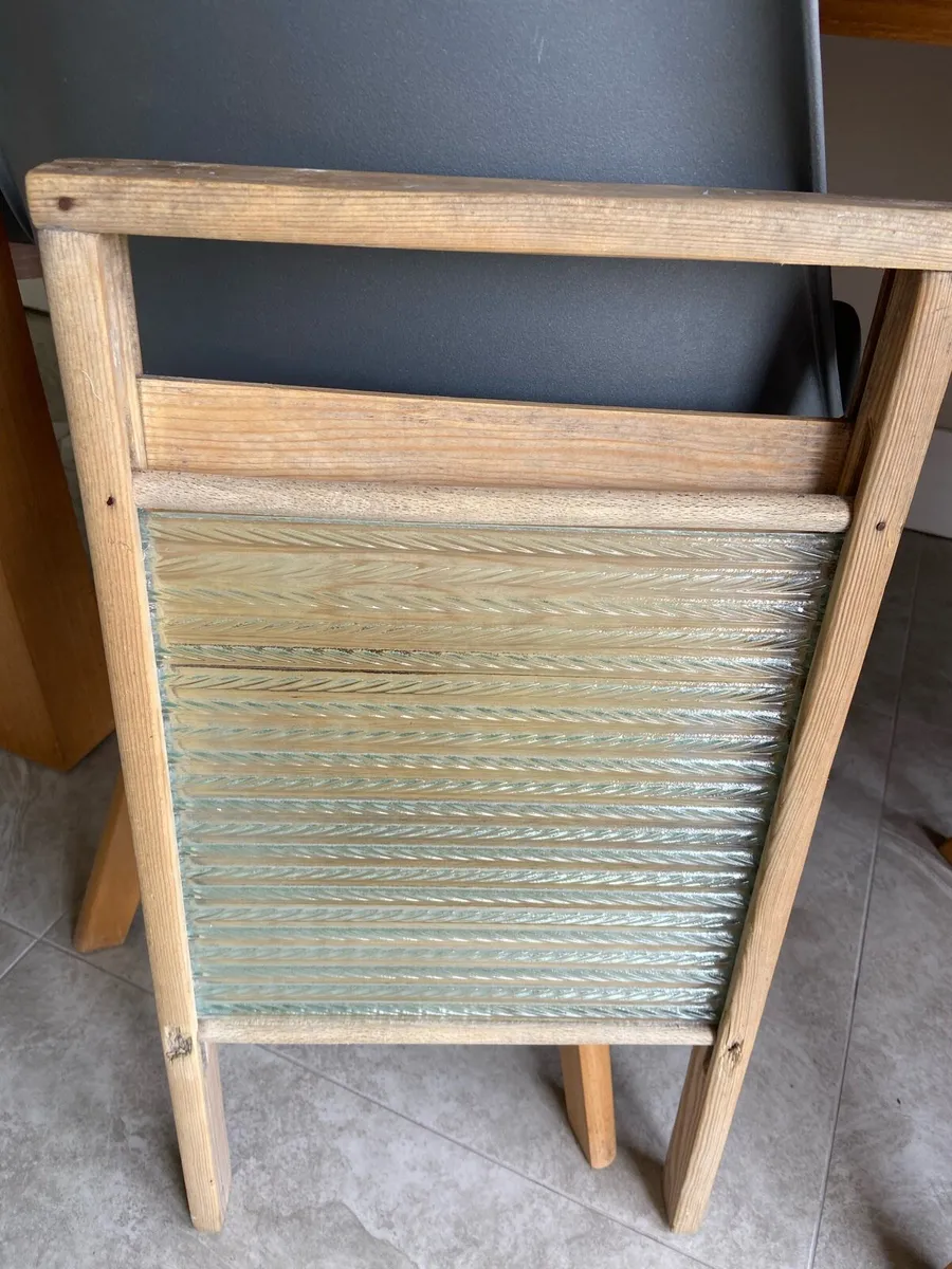Washboard with glass - Image 1