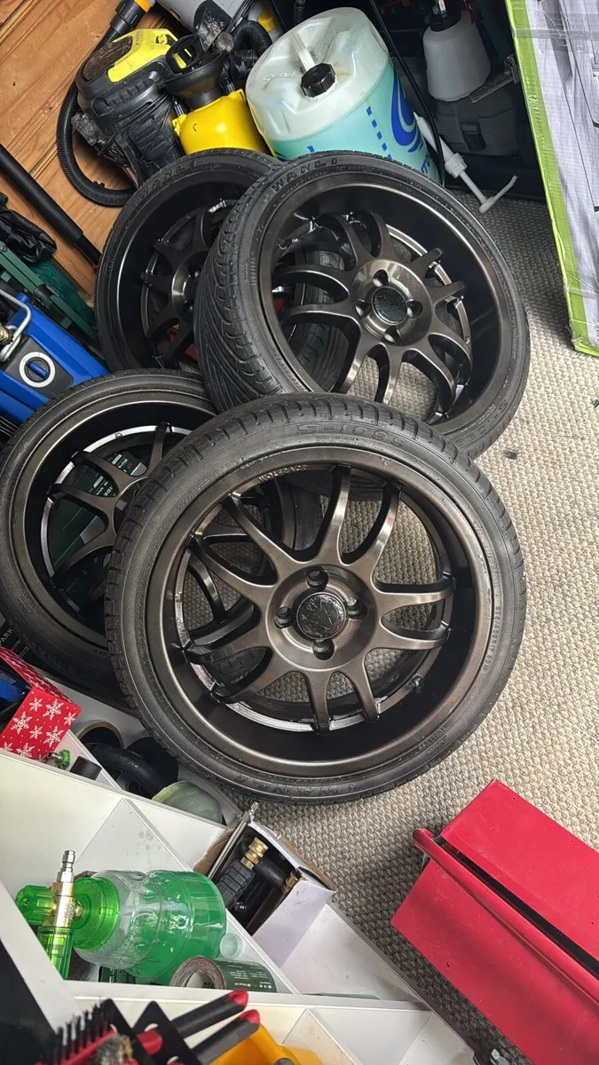 17INCH DEEP DISH 4x100 WOLFRACE ALLOYS - Image 1