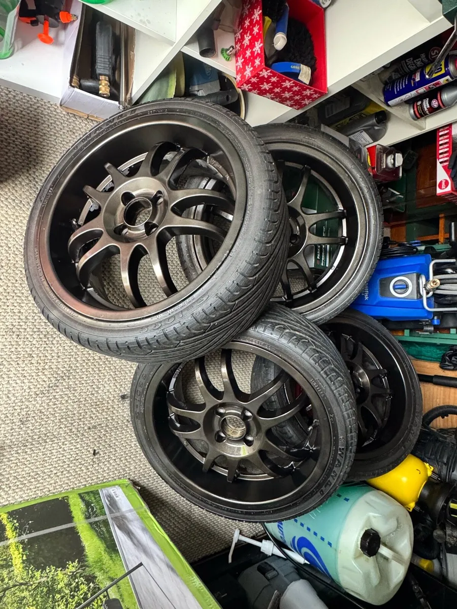17INCH DEEP DISH 4x100 WOLFRACE ALLOYS - Image 2