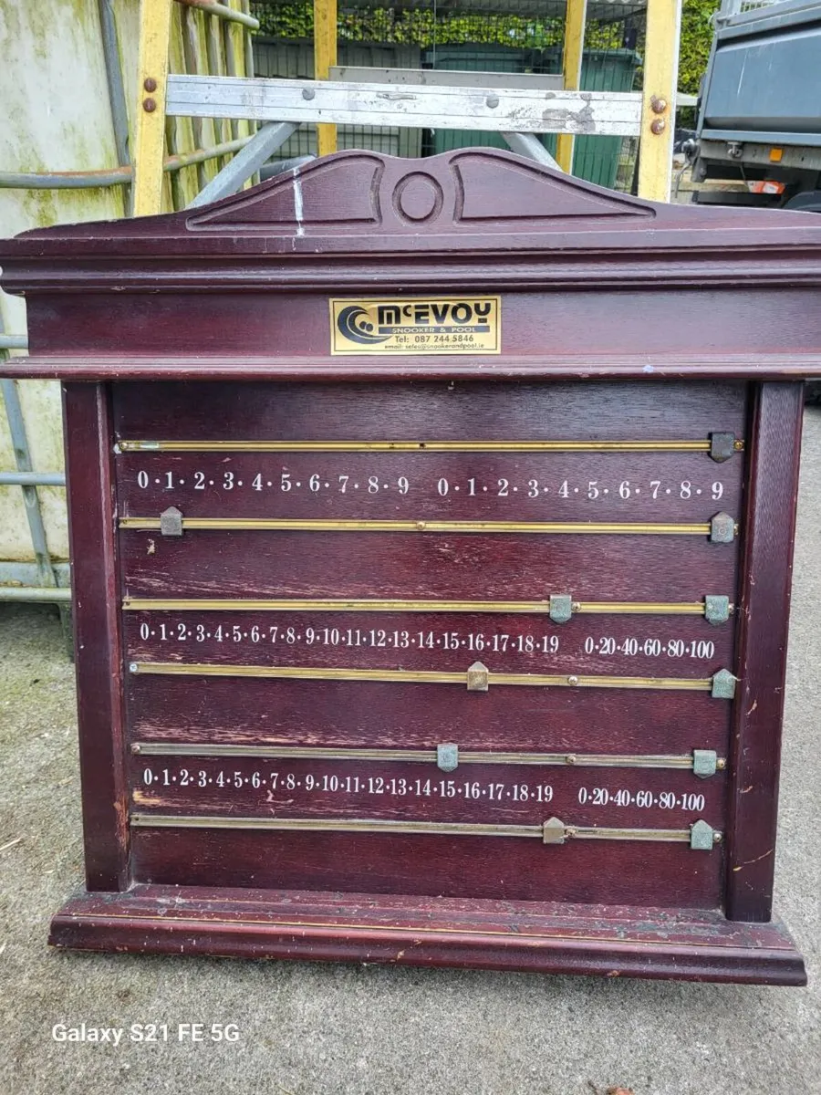 Snooker score board