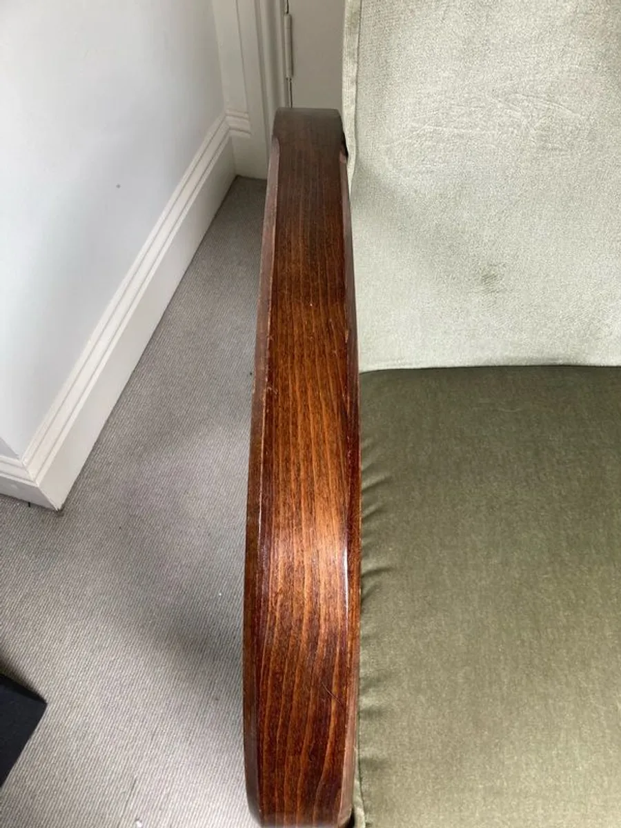 Art Deco / mid century pair armchairs bentwood - Image 3
