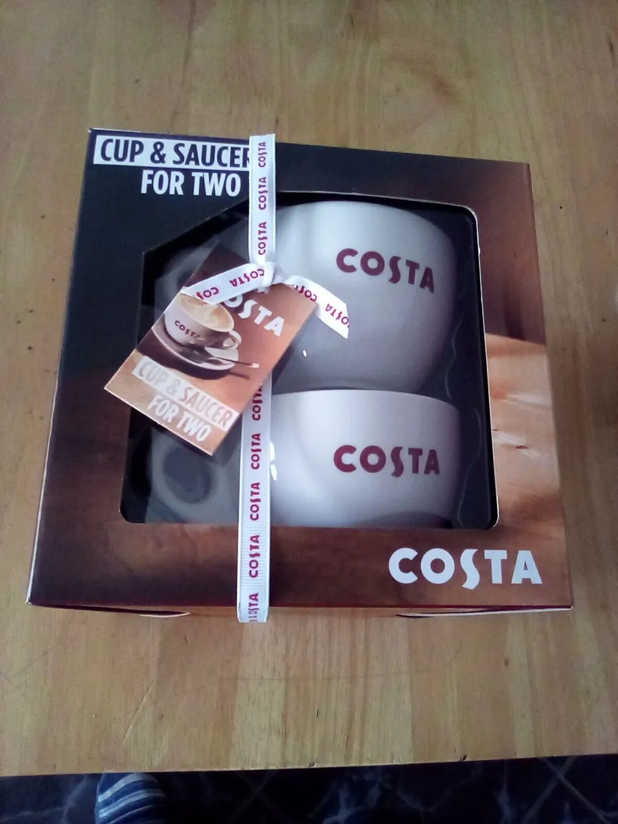 Costa coffee cup and saucerx2