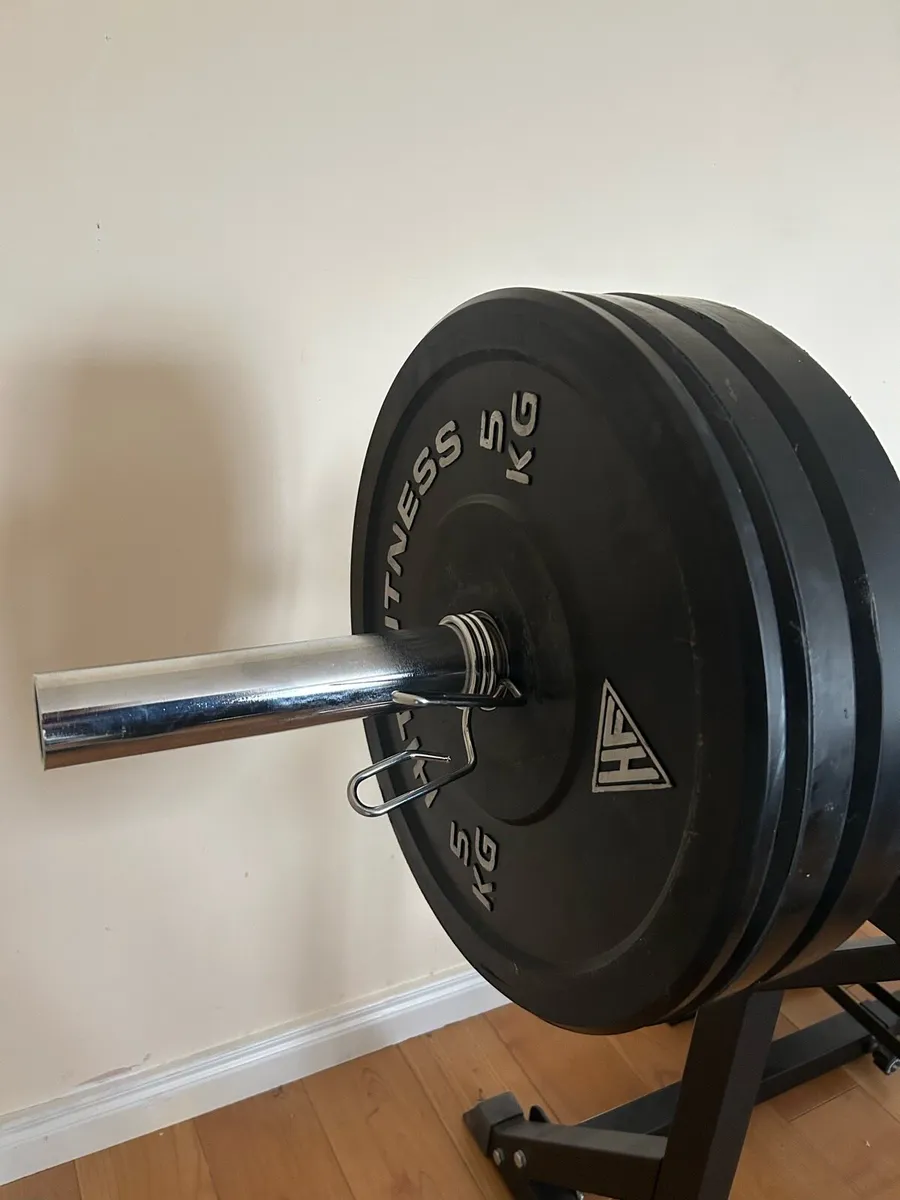 Hit Fitness Rack, Plates, Bench & Barbell - Image 4
