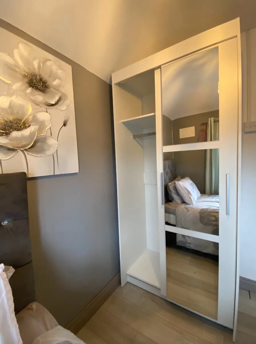 Wardrobe KARO 100cm White *FREE DELIVERY - Image 3
