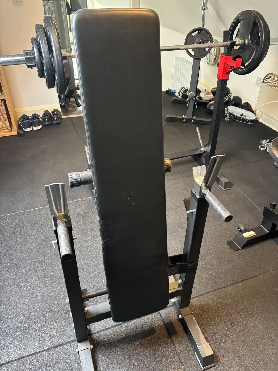 Folding gym barbell bench - Image 2