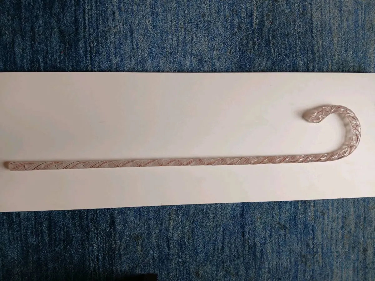 Waterford Glass Twist Cane Walking Sticks - Image 3