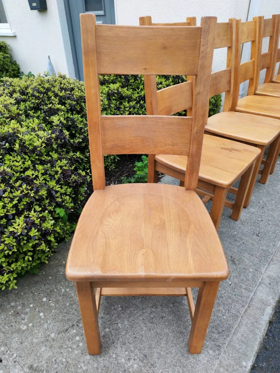 8 danube oak chairs - Image 2