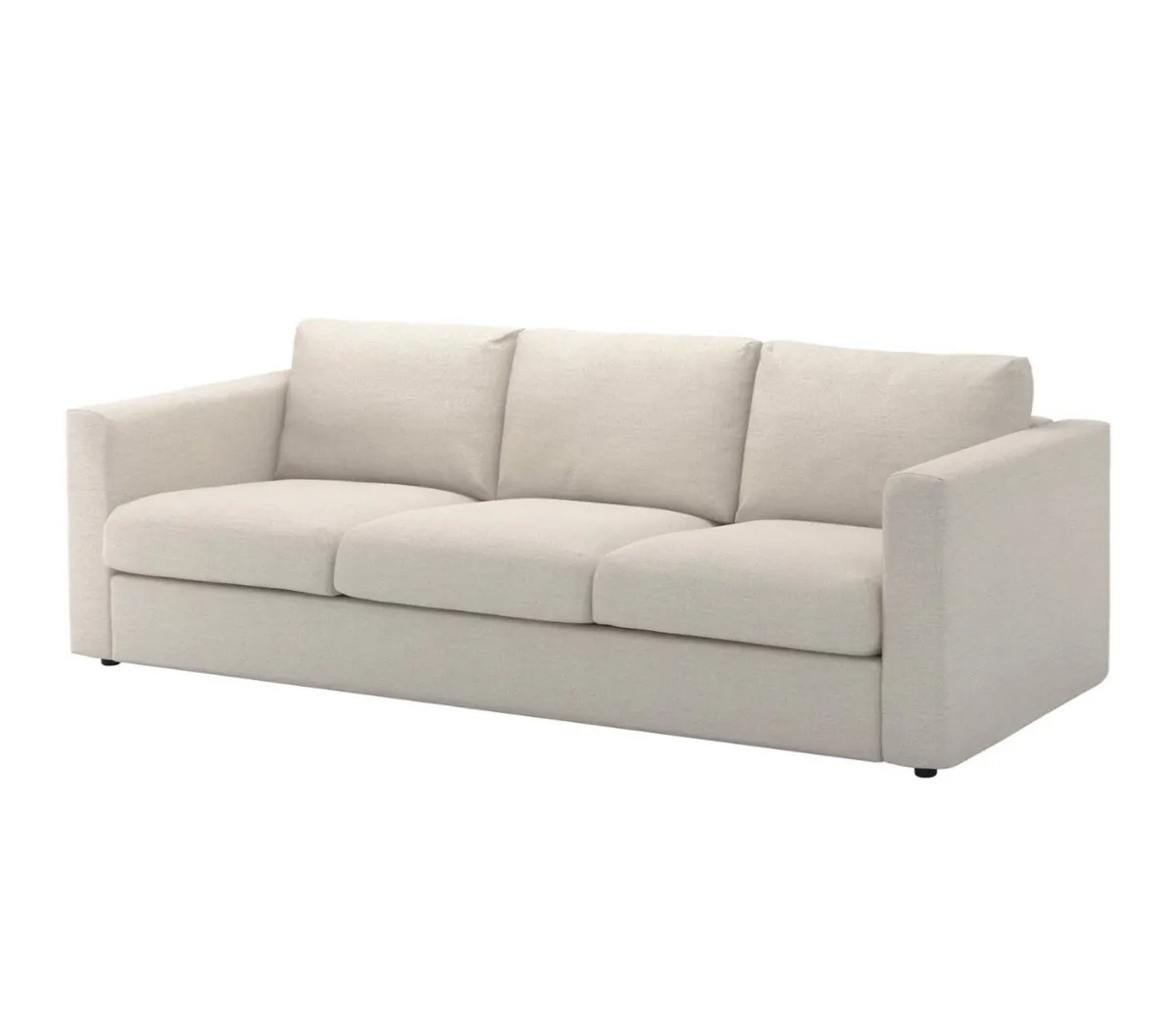 Couch and storage puff - Image 1