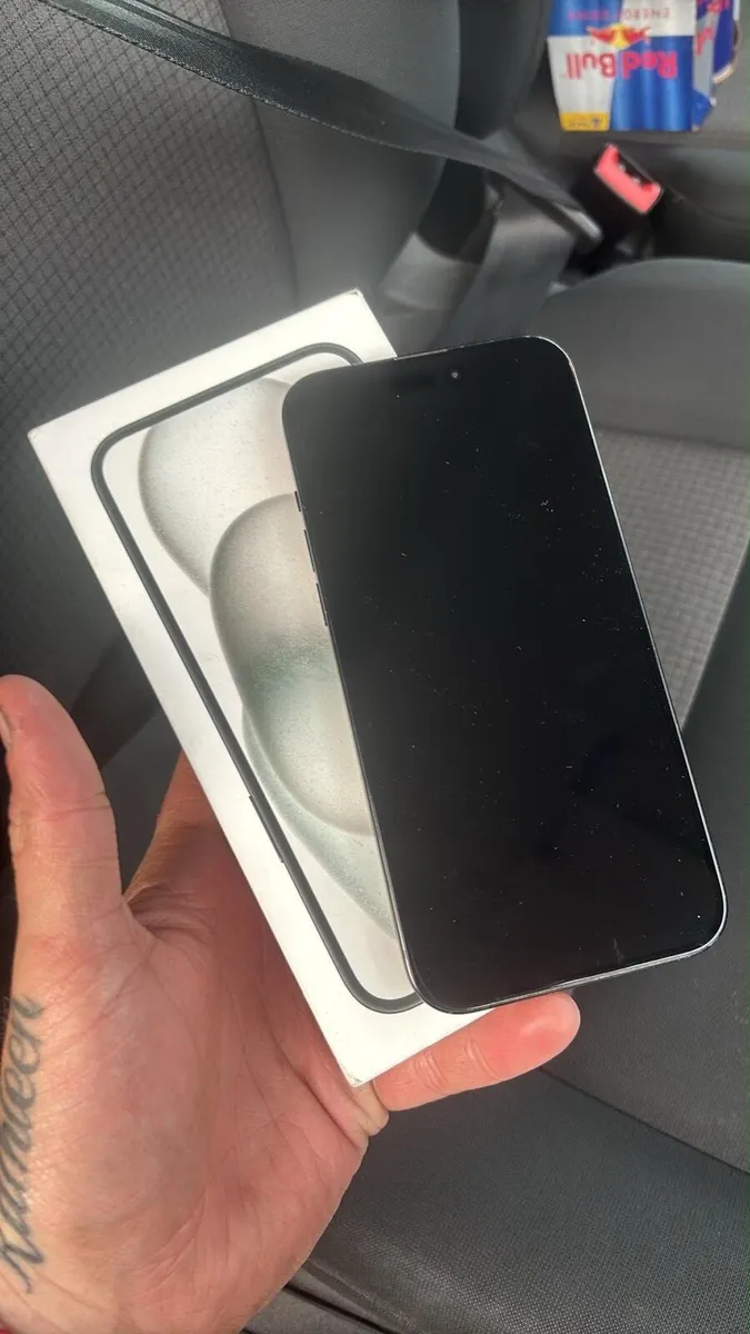 iPhone 15 plus black sim free 128GB with box - Image 1