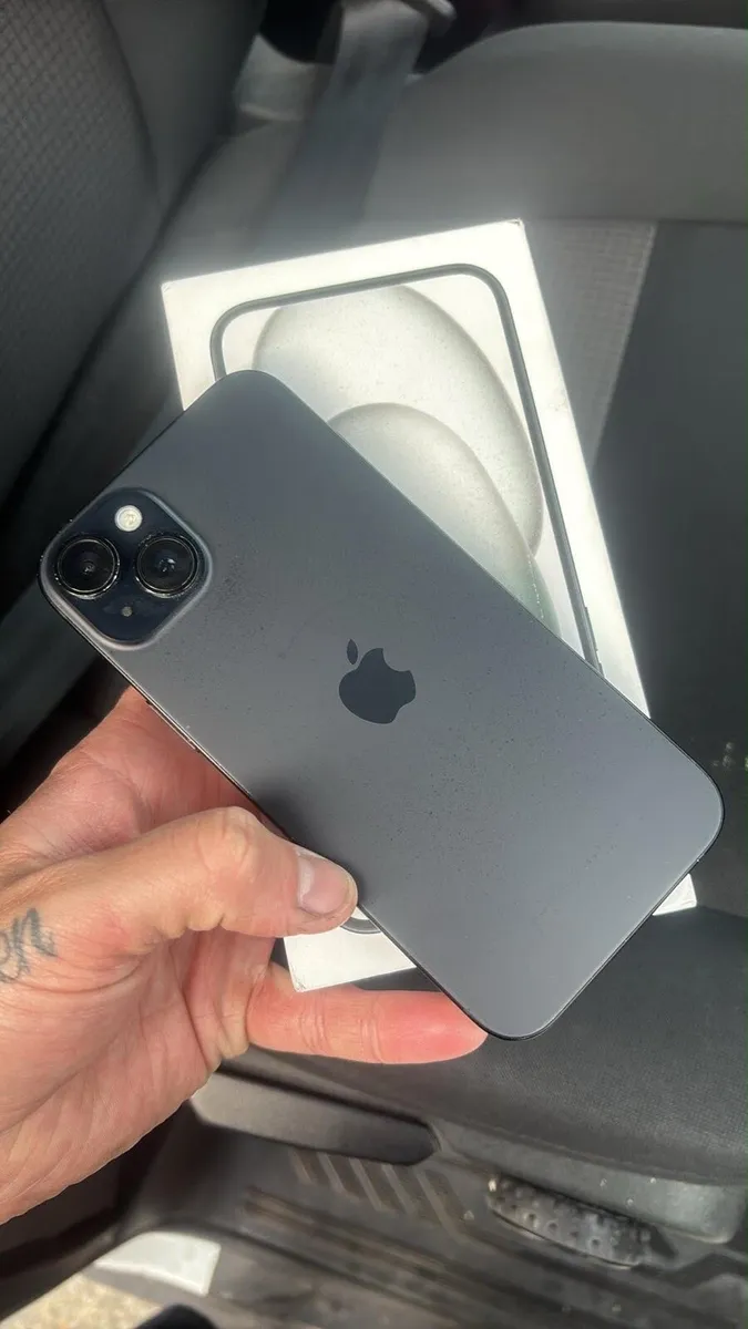 iPhone 15 plus black sim free 128GB with box - Image 2