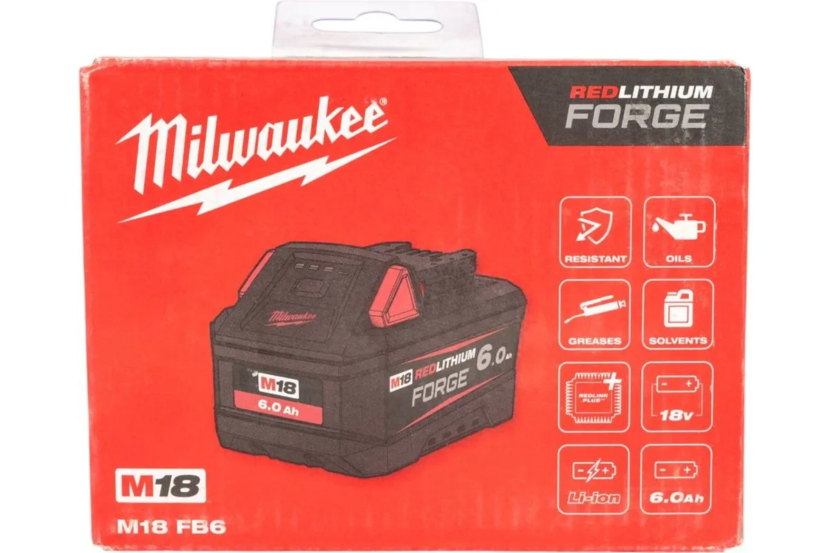 M18 Milwaukee 6Ah Forge Battery - Image 1