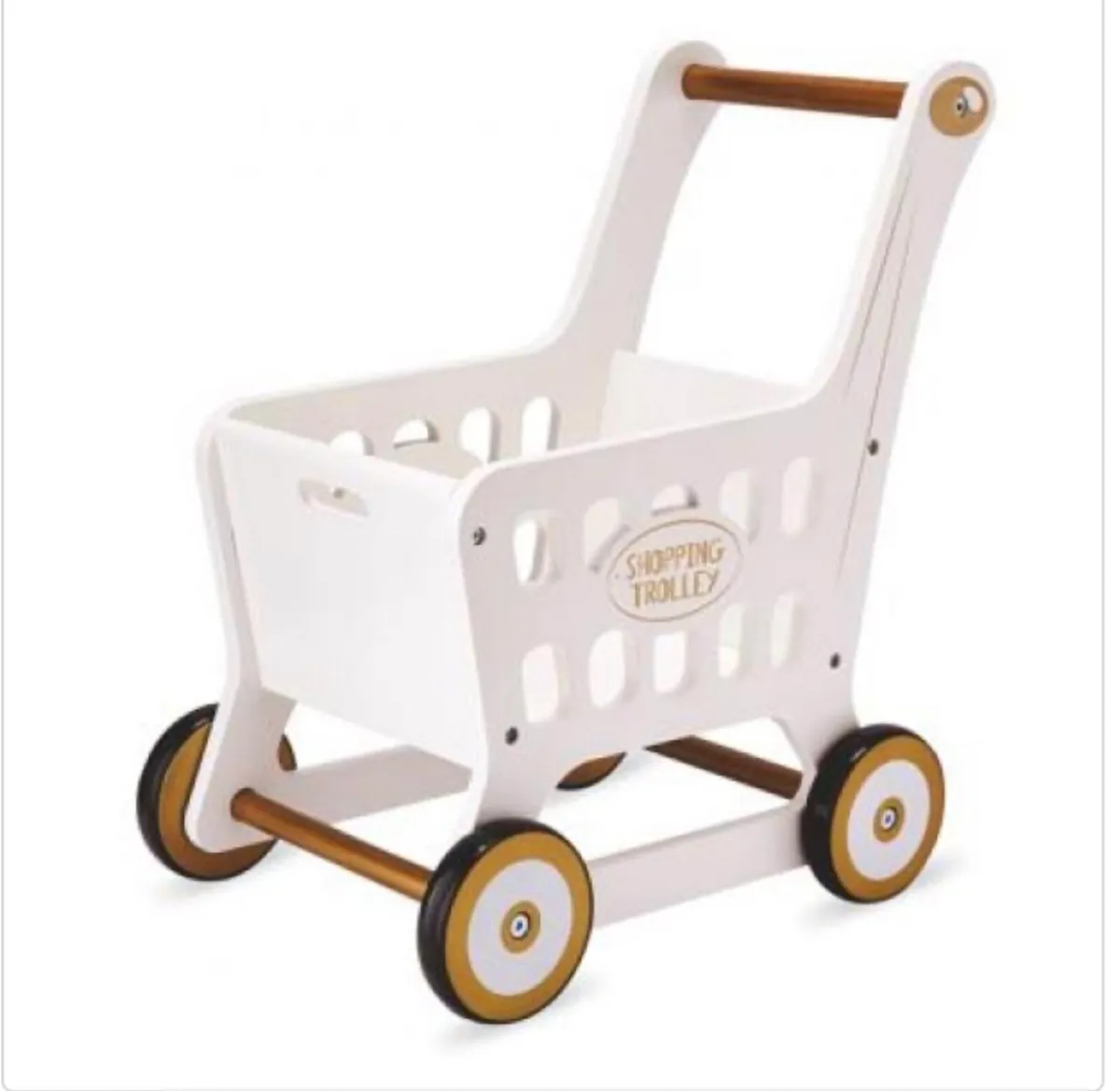Wooden shopping cart