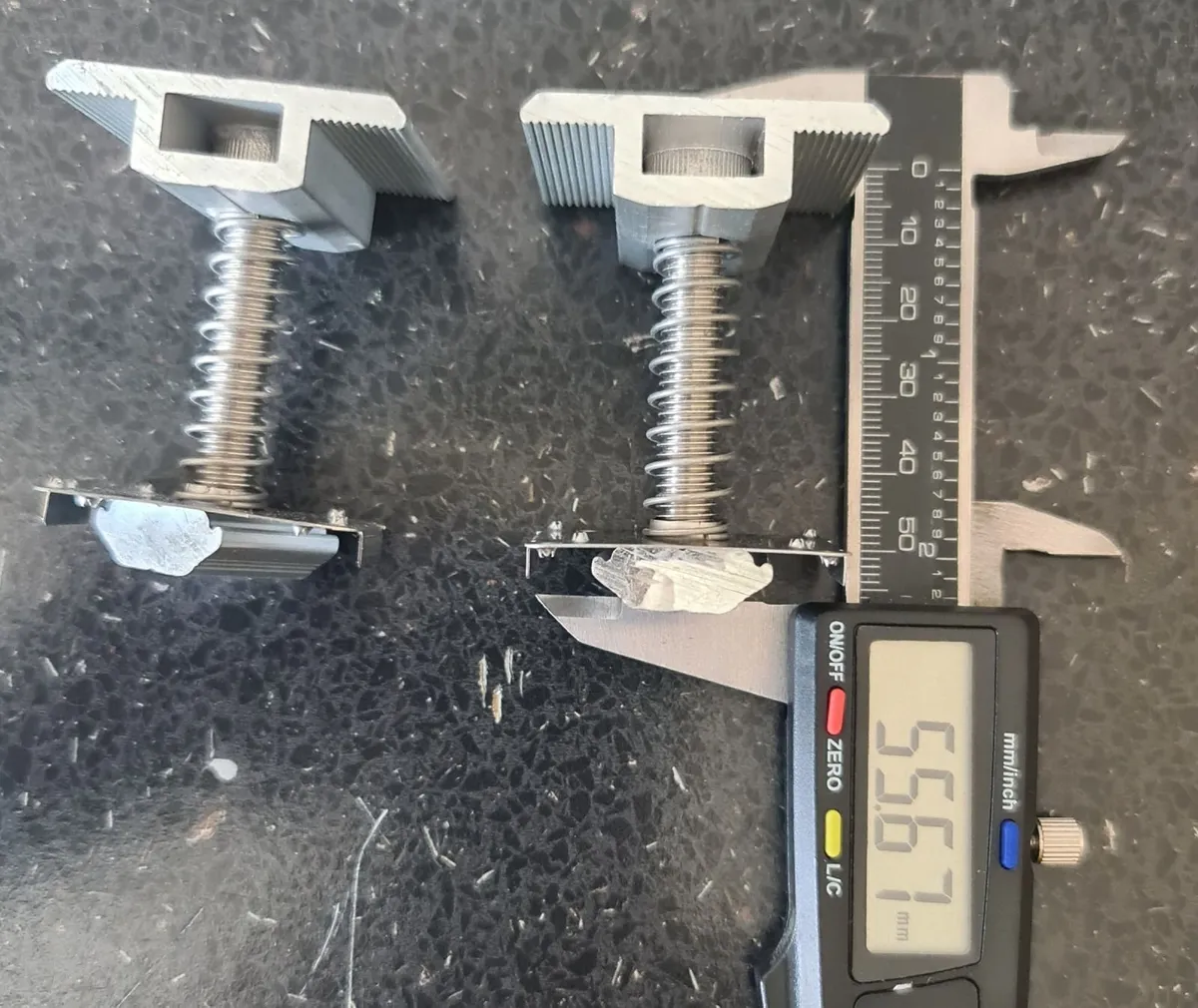 10x Solar Panel Mid-Clamps with Spring & T-Nut - Image 3