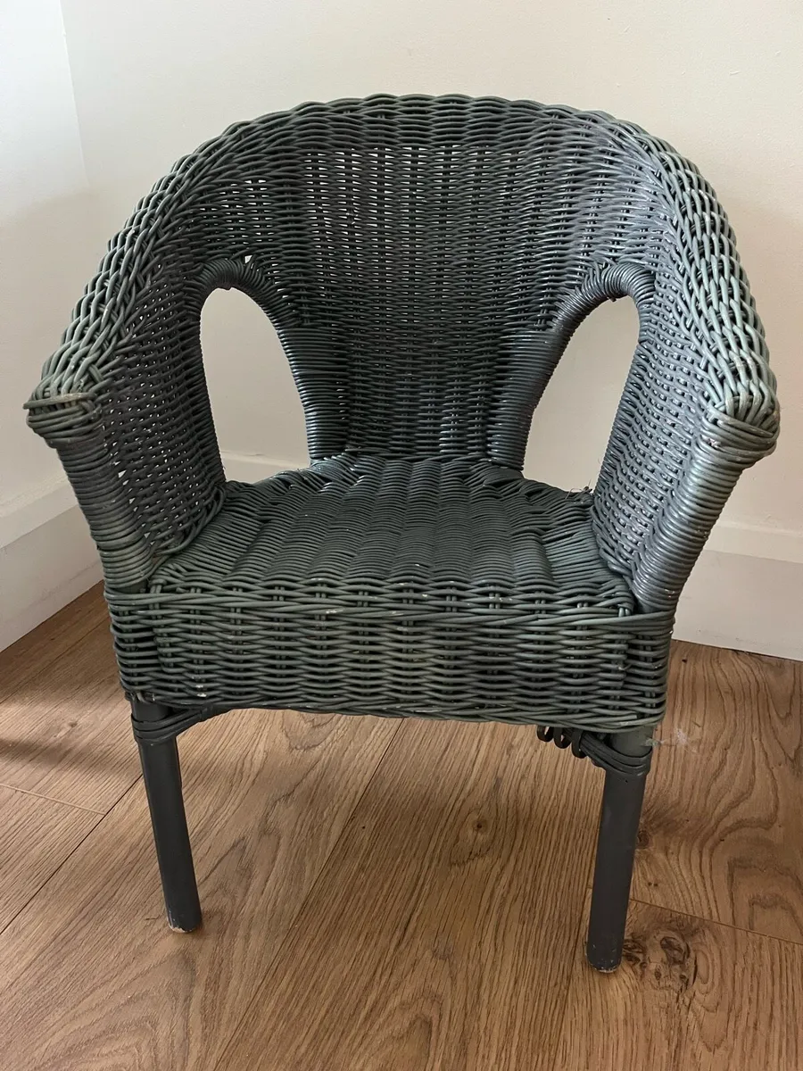 Children’s Vintage Wicker Chairs - Image 2