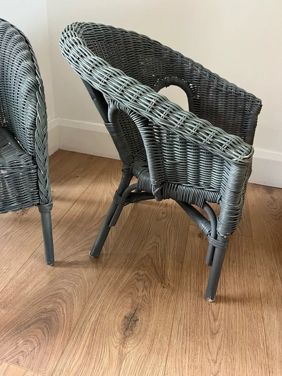 Children’s Vintage Wicker Chairs - Image 4