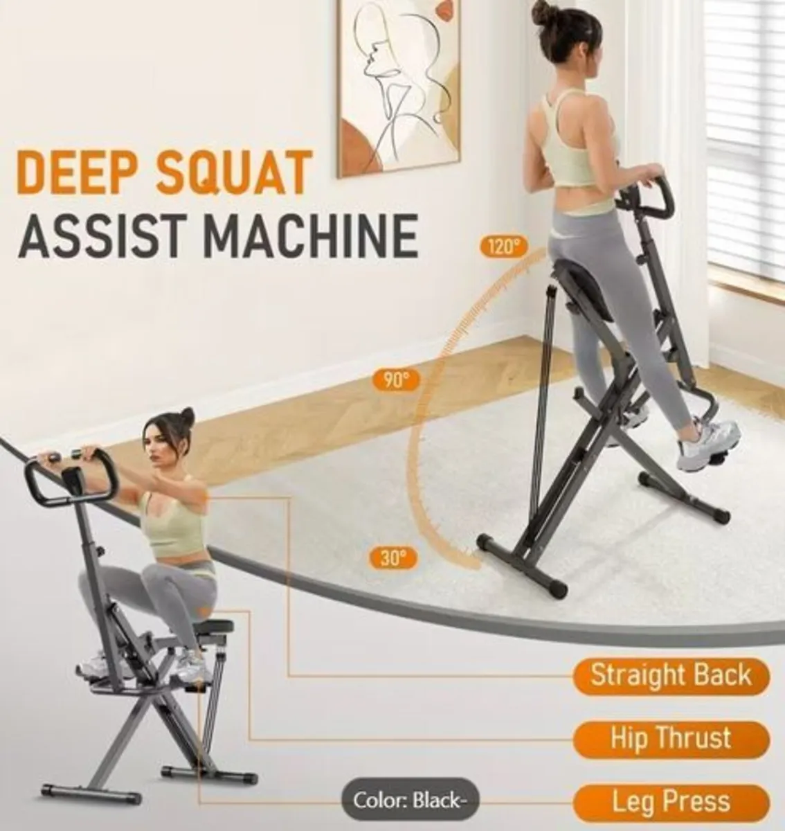 Deep Squat Assist Machine 150kg - Image 4