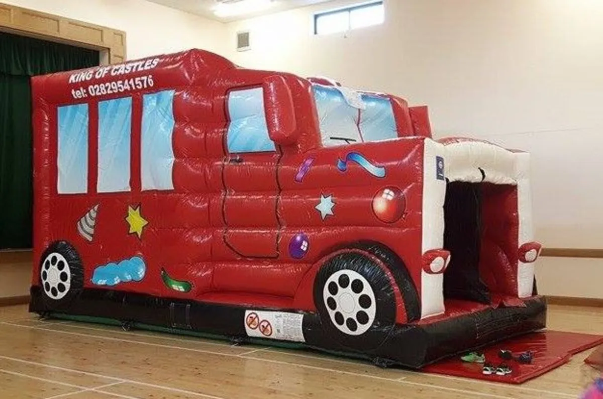 AIRQUEE BOUNCY CASTLE PARTY BUS WITH SLIDE - Image 1